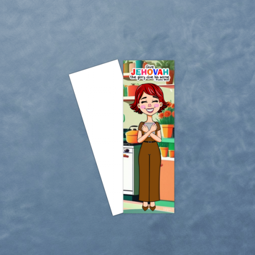 2025 Year Text Bookmark Ps 96:8 - cacg003