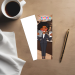 2025 Year Text Bookmark - Dark-Skinned Woman with Coffee & NWT Bible - Psalm 96:8