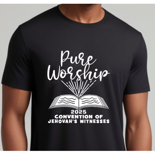 Pure Worship 2025 Convention Theme T-Shirt for Jehovah’s Witnesses