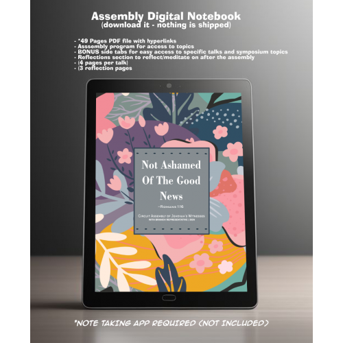 Not Ashamed The Good News Assembly Digital Notebook - Floral