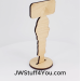 Joyful Affirmation: Light-Skinned Sister with NWT Bible Wood Figurine - 2025 Year Text