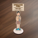 Elegant Laser-Engraved Baptism Figurine – Customizable Wooden Keepsake for Jehovah's Witness Convention