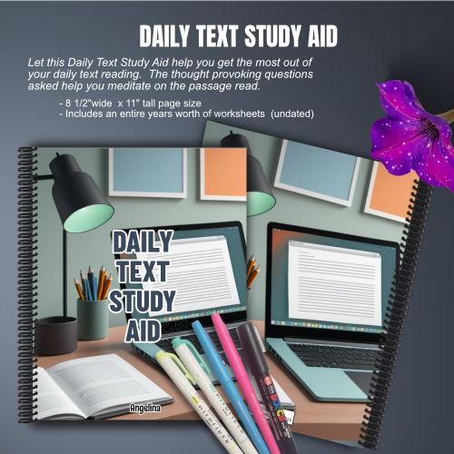 The Daily Text Study Aid Notebook - Physical Copy