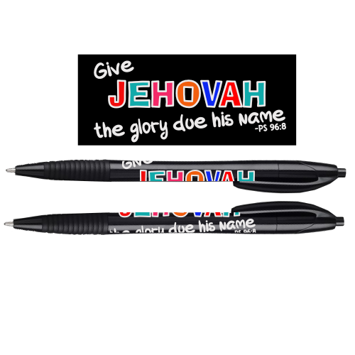 2025 Year Text Ballpoint Pen for Jehovah’s Witnesses - Give Jehovah the glory due his name -- Psalm 96:8