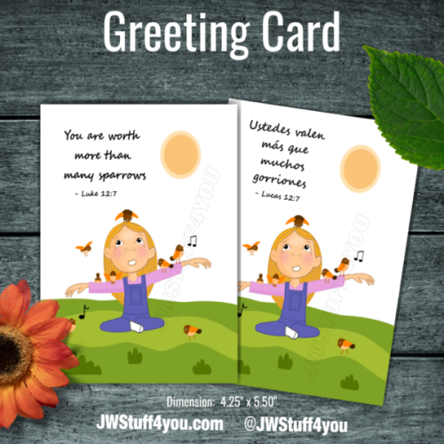 More Than Many Sparrow - JW Greeting Cards Luke 12:7