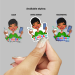 2025 Year Text Sticker - Dark-Skinned Woman with Coffee & Cell Phone - Psalm 96:8