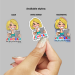 2025 Year Text Sticker - Blonde Sister with Coffee & NWT Bible - Psalm 96:8