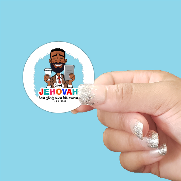 Give Jehovah the glory due his name 2025 Year Text Sticker - Psalm 96:8 - AFMM002R