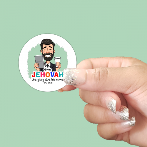 Give Jehovah the glory due his name 2025 Year Text Sticker - Psalm 96:8 - CACM002R