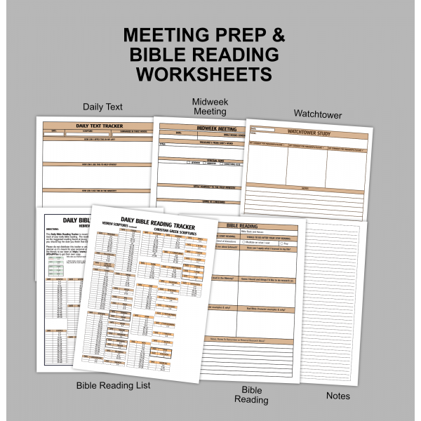 Meeting Preparation Worksheets - Brown